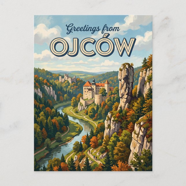 Carte Postale Parc national d'Ojców Pologne (Devant)