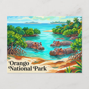 Carte Postale Parc national d'Orango (hippopotames de mer), îles