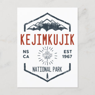 Carte Postale Parc national du Canada Kejimkujik Vintage en détr