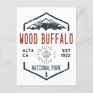 Carte Postale Parc national du Canada Wood Buffalo Vintage