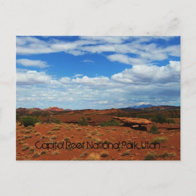 Carte Postale Parc national du Capitol Reef, Utah (Devant)