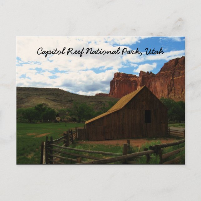 Carte Postale Parc national du Capitol Reef, Utah (Devant)