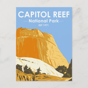 Carte Postale Parc national du Capitol Reef Utah Golden Throne