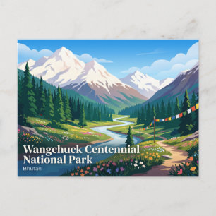 Carte Postale Parc national du centenaire de Wangchuck Bhoutan