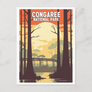 Carte Postale Parc national du Congaree vintage Caroline du Sud