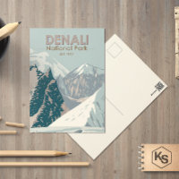 Parc national du Denali Alaska Mont Hunter Vintage