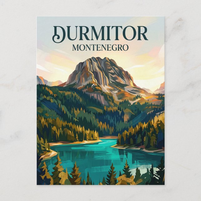 Carte Postale Parc national du Durmitor Monténégro (Devant)