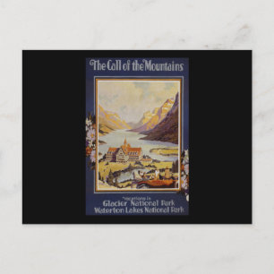 Carte Postale Parc national du Glacier Lacs-Waterton