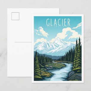 Carte Postale Parc national du Glacier Montana USA Travel