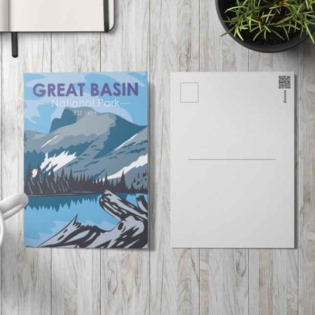 Carte Postale Parc national du Grand Bassin Nevada Vintage (Créateur téléchargé)