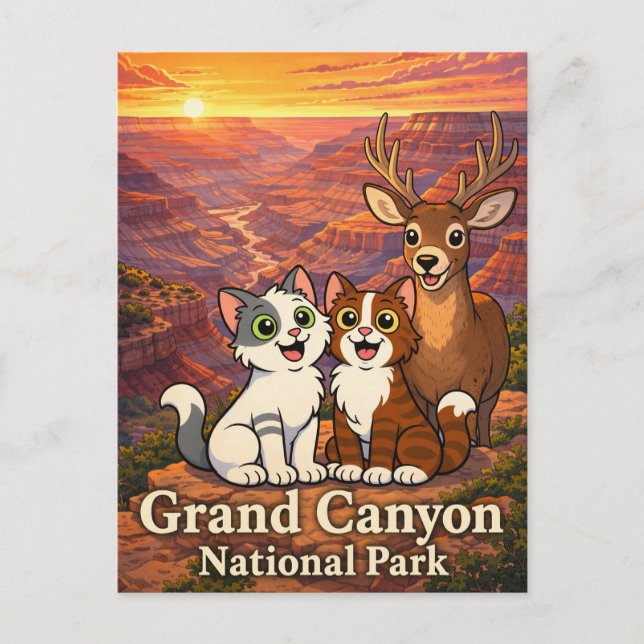 Carte Postale Parc national du Grand Canyon (Devant)