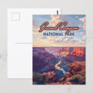 Carte Postale Parc national du Grand Canyon Arizona Retro