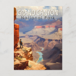 Carte Postale Parc national du Grand Canyon Peinture à l'huile A