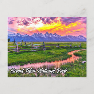 Carte Postale Parc national du Grand Teton, Wyoming