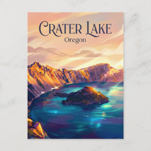 Carte Postale Parc national du lac Crater États-Unis