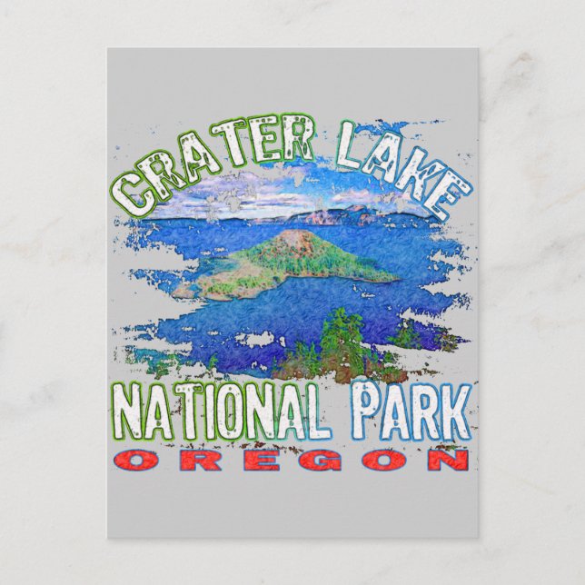 Carte Postale Parc national du lac Crater Oregon (Devant)