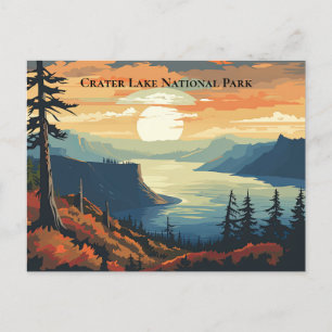 Carte Postale Parc national du lac Crater Souvenir Voyage