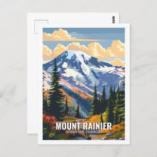 Carte Postale Parc national du Mont Rainier Washington USA