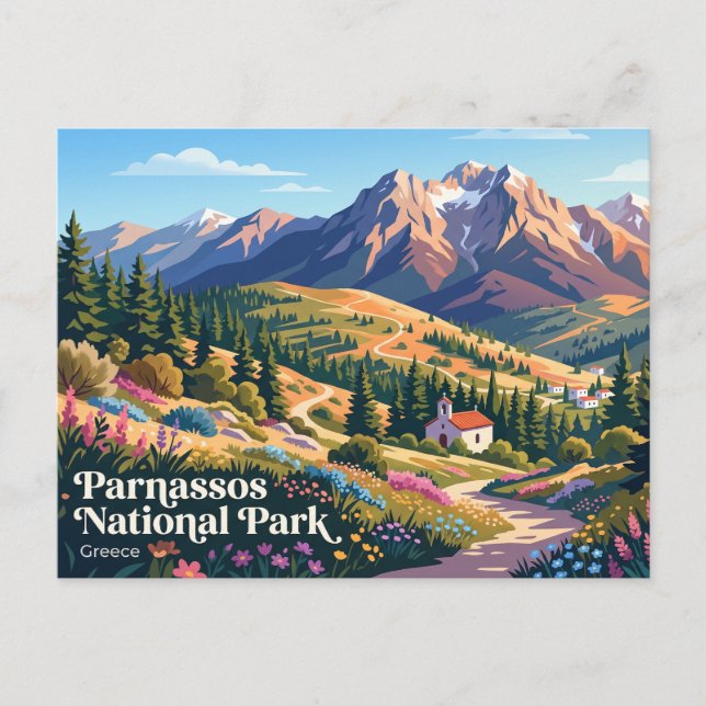 Carte Postale Parc national du Parnasse Grèce (Devant)