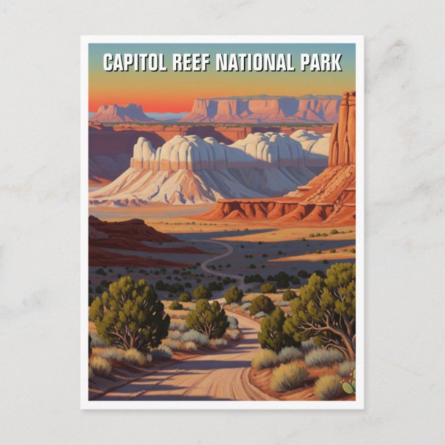 Carte Postale Parc national du récif du Capitol Utah Travel (Devant)
