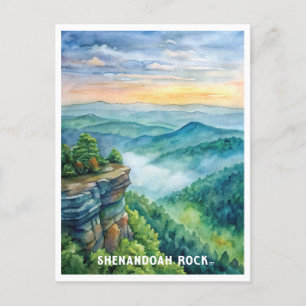 Carte Postale Parc national du Rocher de Shenandoah Peinture aqu