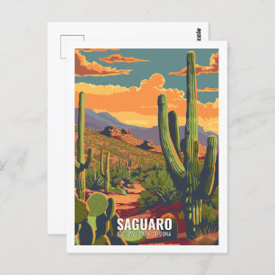 Carte Postale Parc national du Saguaro Arizona USA