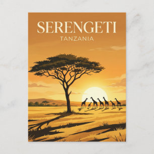 Carte Postale Parc national du Serengeti Tanzanie