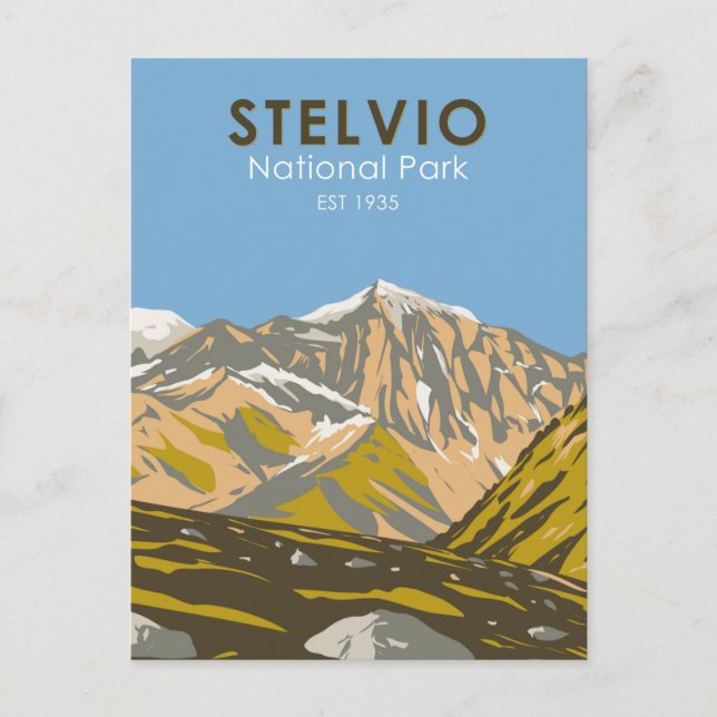 Carte Postale Parc national du Stelvio Italie Alpes centrales Vi (Devant)