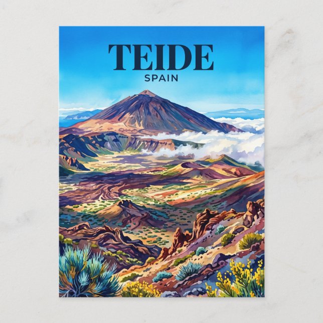 Carte Postale Parc national du Teide Espagne (Devant)