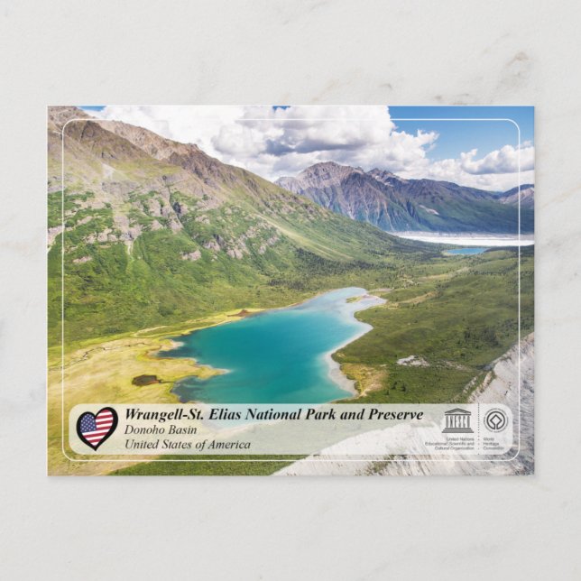 Carte Postale Parc national et réserve de Wrangell-St. Elias (Devant)