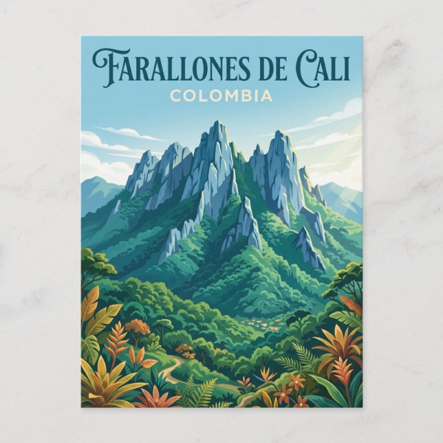 Carte Postale Parc national Farallones de Cali Colombie (Devant)