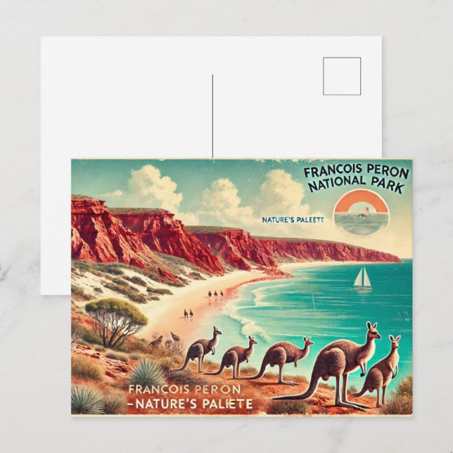 Carte Postale Parc national Francois Peron, Australie occidental (Devant / Derrière)