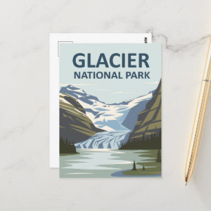 Carte Postale Parc national Glacier Art de voyage