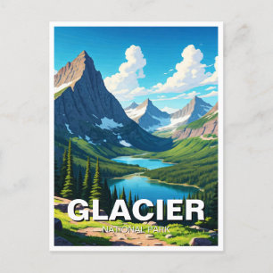 Carte Postale Parc national Glacier Voyage