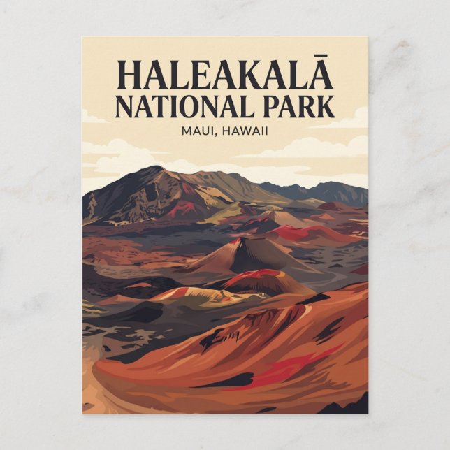 Carte Postale Parc national Haleakalā Hawaii (Devant)
