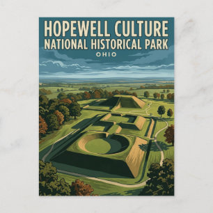 Carte Postale Parc national historique de la culture Hopewell Ét