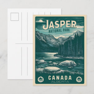 Carte Postale Parc national Jasper alberta canada cadeaux vintag