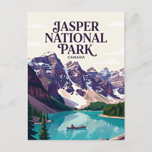 Carte Postale Parc national Jasper Canada (Devant)