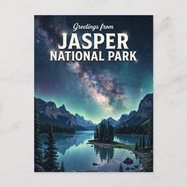 Carte Postale Parc national Jasper Canada (Devant)
