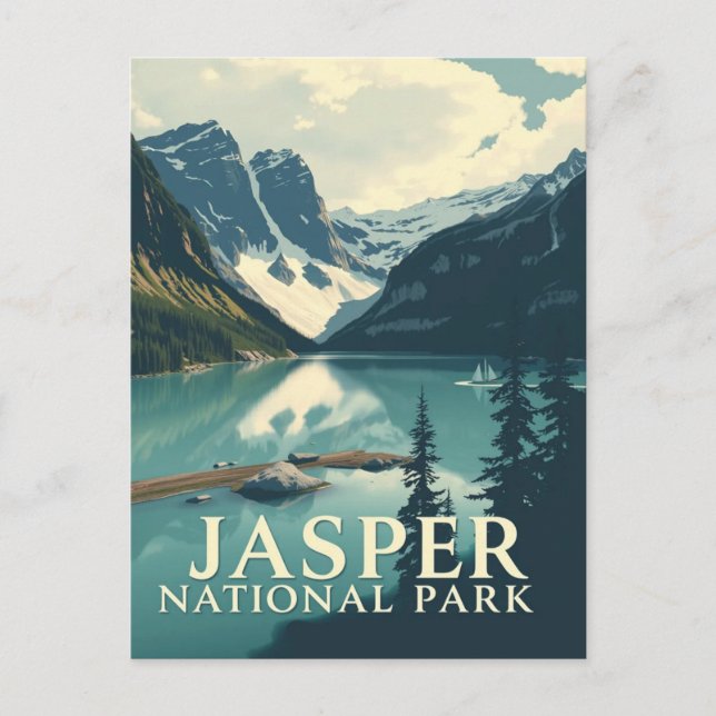 Carte Postale Parc national Jasper Nature de voyage (Devant)