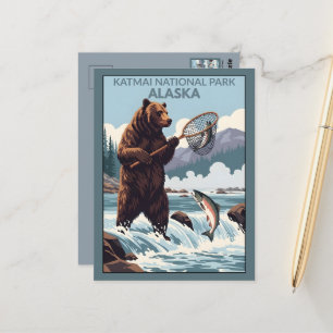 Carte Postale Parc national Katmai en Alaska