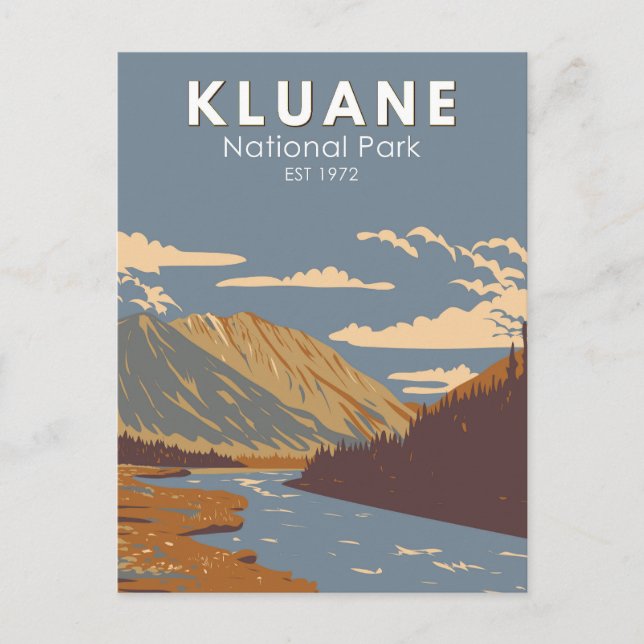 Carte Postale Parc national Kluane Toujours Brook Canada Travel  (Devant)