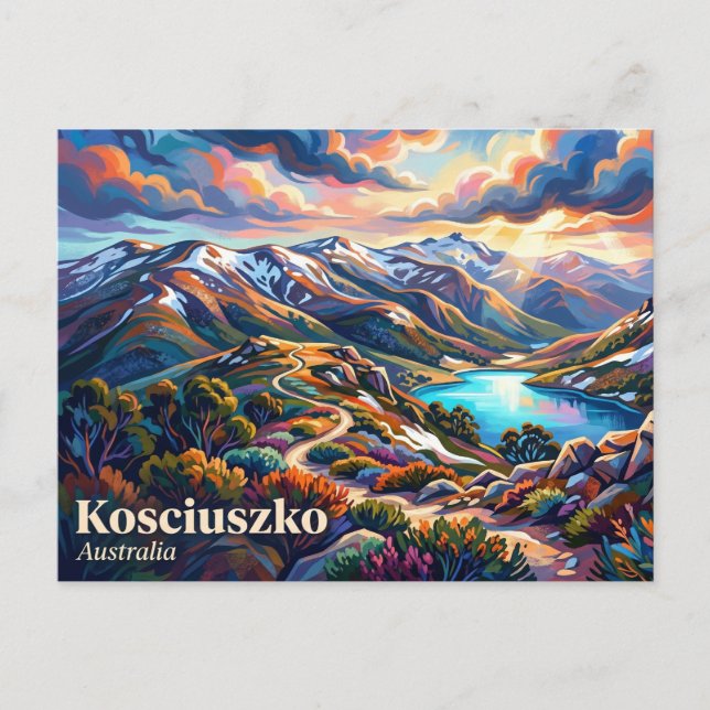 Carte Postale Parc national Kosciuszko Australie (Devant)