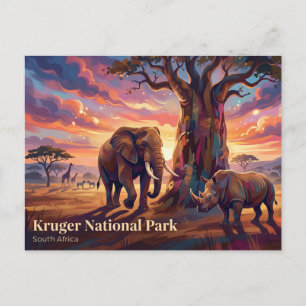 Carte Postale Parc national Kruger Afrique du Sud