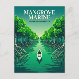 Carte Postale Parc national marin de Mangrove Émirats arabes uni
