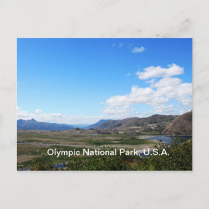 Carte Postale Parc national Olympique, États-Unis. Beau paysage