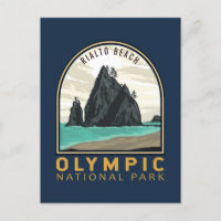 Parc national olympique Rialto Plage Emblem Vintag