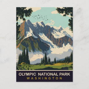 Carte Postale Parc national Olympique, WA, Voyage