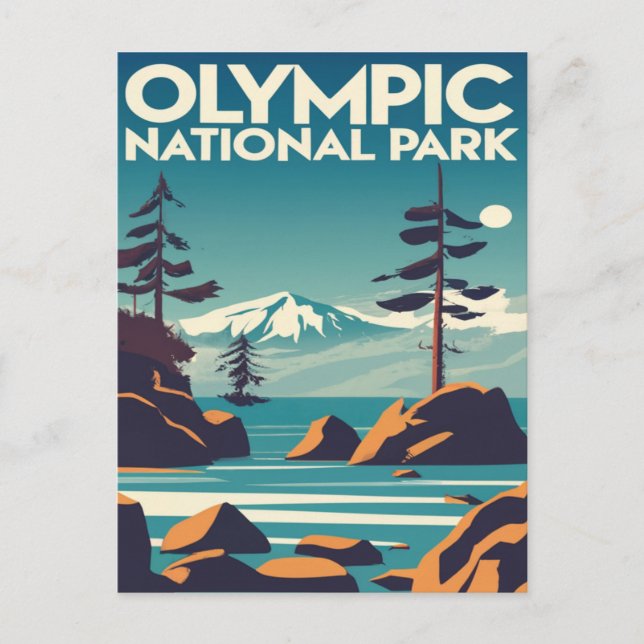 Carte Postale Parc national olympique Washington Rocky Beach (Devant)