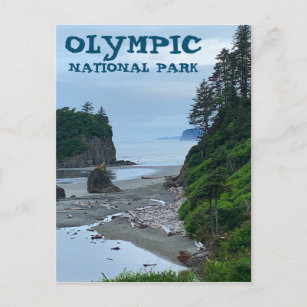 Carte Postale Parc national olympique Washington Rocky Beach